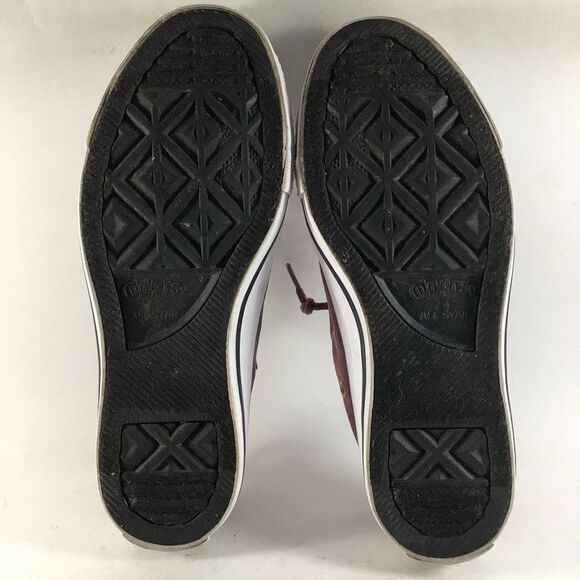 Converse CTAS shoreline shoes womens slip on sneakers maroon red size 5 - Picture 6 of 8